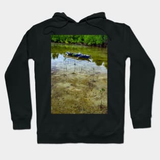 Boat in the mangrove lake Hoodie